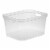 Sterilite 8.25x12.25x15 In Storage Bin w/ Carry Through Handles, Clear (6 Pack) Perspective: front