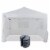 Z-Shade Venture 12 x 10 Foot Pop Up Canopy Tent and 4 Pack of Leg Weights, White Perspective: front