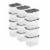 Sterilite 108 Qt Clear Stacker Storage Container Tote w/ Latching Lid, 12 Pack Perspective: front