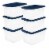 Sterilite 64 Quart Latching Plastic Storage Container Tote, Marine Blue (6 Pack) Perspective: front