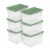 Sterilite 64 Quart Latching Plastic Storage Container Tote, Crisp Green (6 Pack) Perspective: front