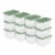 Sterilite 64 Qt Latching Plastic Storage Container Tote, Crisp Green (12 Pack) Perspective: front