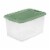 Sterilite 64 Qt Latching Plastic Storage Container Tote, Crisp Green (24 Pack) Perspective: front
