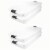 HOMZ 60 Qt Latching Lid & Easy Grip Underbed Storage Container, Clear (4 Pack) Perspective: front