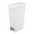 Sterilite 11 Gal. Slim Handsfree Portable Wastebasket Trash Can, White (12 Pack) Perspective: front