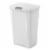 Sterilite 13 Gallon TouchTop Wastebasket with Titanium Latch, White (4 Pack) Perspective: front