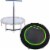 LEAPS & REBOUNDS 48 Adjustable Stability Bar with 48 Fitness Trampoline, Green Perspective: front