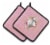 Carolines Treasures CK4230PTHD Italian Greyhound Pink Flowers Pair of Pot Holde Perspective: front