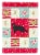 Carolines Treasures CK5575CHF 28 x 0.01 x 40 in. Black Chantilly Tiffany Cat Love Canvas Hous Perspective: front