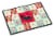 Carolines Treasures  CK5260MAT Sumatra Chicken Love Indoor or Outdoor Mat 18x27, Perspective: front
