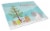South African Hamster Merry Christmas Glass Cutting Board Large Perspective: front