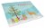 Aphrodite Giant #2 Cat Merry Christmas Glass Cutting Board Large Perspective: front