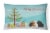 Abyssinian Guinea Pig Merry Christmas Canvas Fabric Decorative Pillow Perspective: front