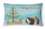 Sheba Guinea Pig Merry Christmas Canvas Fabric Decorative Pillow Perspective: front