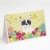 Easter Eggs French Bulldog Piebald Greeting Cards and Envelopes Pack of 8 Perspective: front