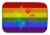 Carolines Treasures CK8021DDM Gay Pride Love Hands Dish Drying Mat Perspective: front
