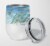 Crabs Shrimp and oysters Stainless Steel 12 oz Stemless Wine Glass Perspective: front
