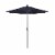 California Umbrella Market Patio Umbrella With Auto Tilt and Crank -Navy Blue/Hammertone Grey Perspective: front
