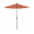 California Umbrella Market Patio Umbrella With Auto Tilt and Crank - Dolce Mango/Hammertone Grey Perspective: front
