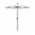 California Umbrella Market Patio Umbrella With Auto Tilt and Crank - Natural/Bronze Perspective: front
