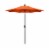 California Umbrella Market Patio Umbrella With Auto Tilt and Crank - Melon/Bronze Perspective: front