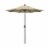 California Umbrella Aluminum Market With Auto Tilt and Crank Lift - Antique Beige/Bronze Perspective: front