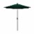 California Umbrella Aluminum Market With Auto Tilt and Crank Lift - Forest Green/Bronze Perspective: front