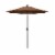 California Teak/Bronze Umbrella Aluminum Market With Auto Tilt and Crank Lift Perspective: front