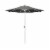California Umbrella Market Patio Umbrella With Auto Tilt and Crank Lift - Charcoal/Matted White Perspective: front