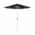 California Umbrella Market Patio Umbrella With Auto Tilt and Crank - Black/Matted White Perspective: front