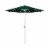 California Umbrella Market Patio Umbrella With Auto Tilt and Crank Lift - Forest Green/Matted White Perspective: front