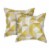 Pacifica Ruskin Yellow Accent Throw Pillow by Astella Perspective: front