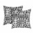 Pacifica Roland Charcoal Accent Throw Pillow by Astella Perspective: front