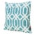 Noble House Manduka Arabesque Square Pillow in Dark Teal Perspective: front