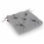 Noble House Banff Indoor Fabric Classic Tufted Chair Cushion in Charcoal Perspective: front