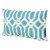 Noble House Manduka Arabesque Rectangular Pillow in Dark Teal Perspective: front
