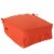 Noble House Belden Indoor Fabric Classic Skirted Chair Cushion in Coral Orange Perspective: front