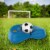 Soccer Rebounder-Reflex Training Set with Fillable Weighted Base, and Ball with Adjustable Perspective: front