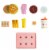 Pretend Play Fast Food Cheeseburger Meal with Fries Toddler Playset Perspective: front