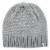 Isotoner® Women's Lined Water Repellent Textured Knit Beanie - Grey Perspective: front