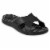 Totes Everywear Ara Cross Slide Women's Sandals - Black Perspective: front