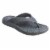 Totes Mens Sol Bounce Ara Thong Sandals - Black Perspective: front