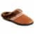 Isotoner® Ada Hoodback Cognac Microsuede Women's Slippers Perspective: front