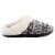 Isotoner® Amanda Hoodback Heather Gray Sweater Knit Women's Slippers Perspective: front