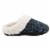 Isotoner® Amanda Hoodback Navy Blue Sweater Knit Women's Slippers Perspective: front