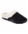 Isotoner® Women's Popcorn Chenille Hoodback Slippers - Black Perspective: front