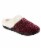 Isotoner® Popcorn Chenille Garnet Hoodback Women's Slippers Perspective: front