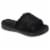 Isotoner Women's Faux Fur Laurel Slide Slippers - Black Perspective: front