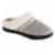 Isotoner® Heathered Knit Gray Hoodback Women's Slippers Perspective: front