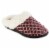 Isotoner® Women's Sweater Knit Diamond Quilted Hoodback Slippers - Henna Perspective: front